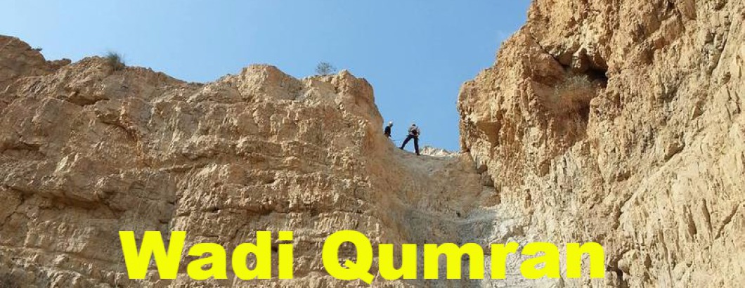 Rappelling in Israel - Wadi Qumran